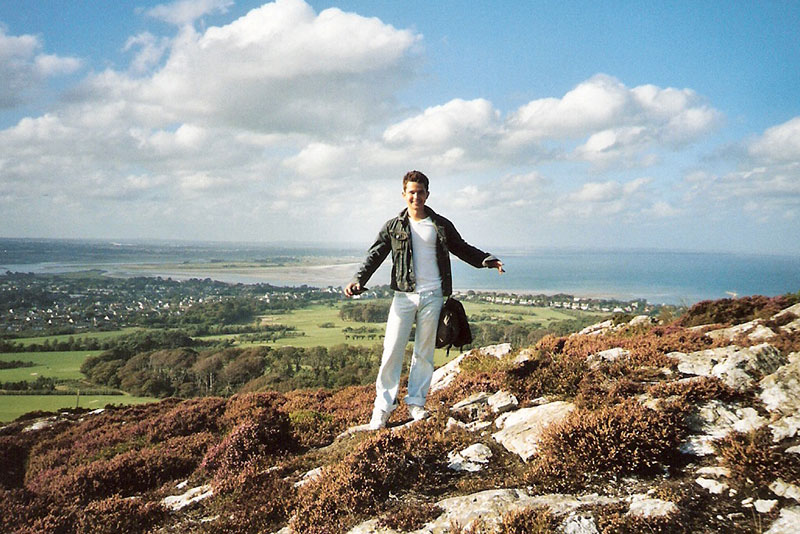 Als Student 2003 in Irland (Halbinsel Howth Head) 